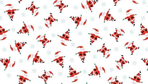 White Trees 100/% Cotton Multiple Sizes Joyeux Christmas Makower Fabric