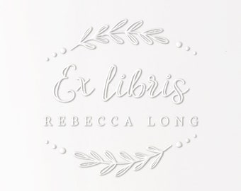 Custom Ex Libris Embosser, Personalized Embosser, Custom Embosser, Book Embosser, Book Lover Gift, This Book Belongs To Embosser EBOOK244