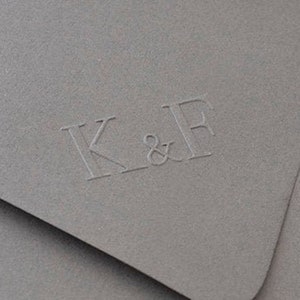 Initials Embosser, Wedding Embosser, Personalised Gifts, Embossing Stamp, Embosser, Invitation Embosser, Gifts for Couples (EMONO131)