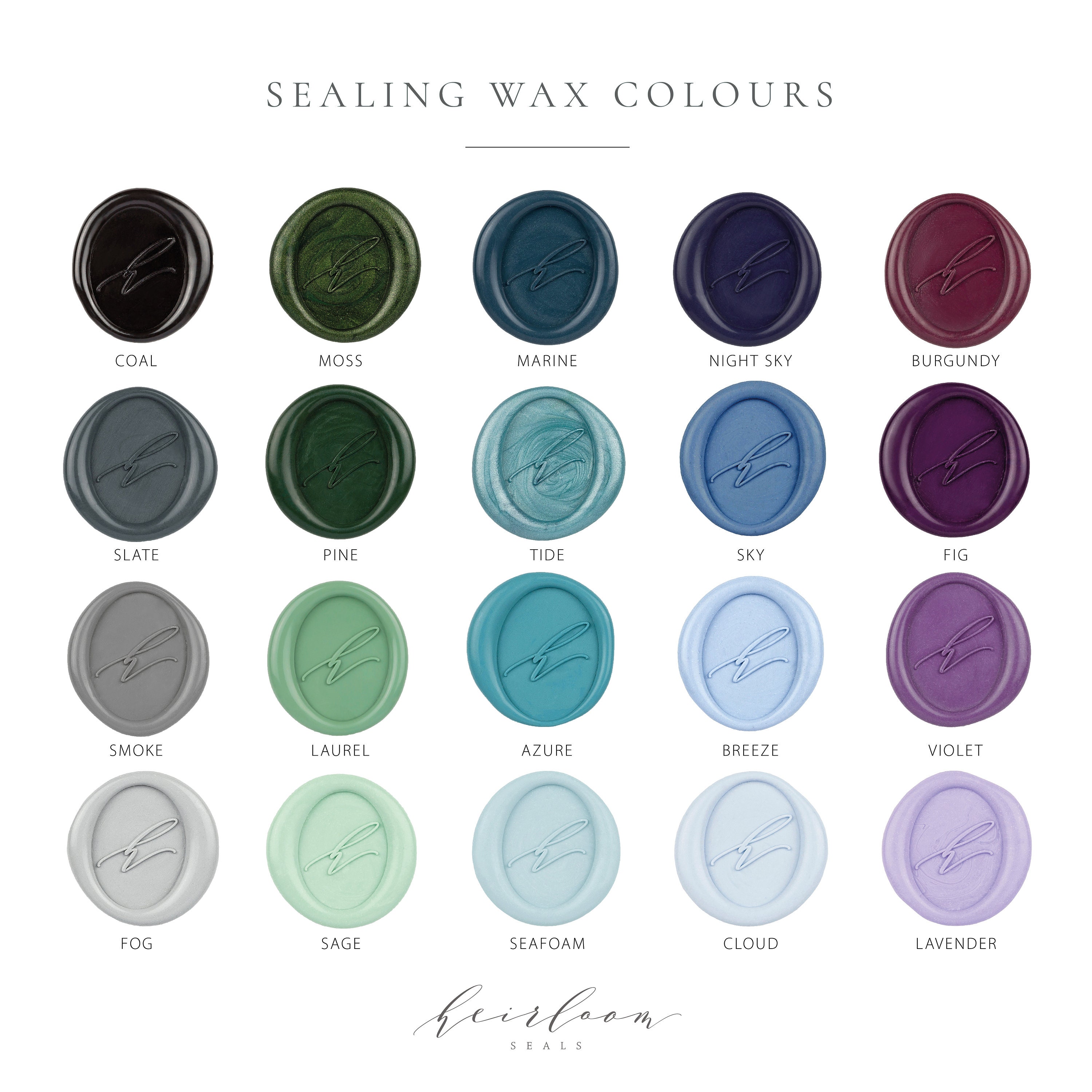 DIFFERENT TYPES OF SEALING WAX – Heirloom Seals