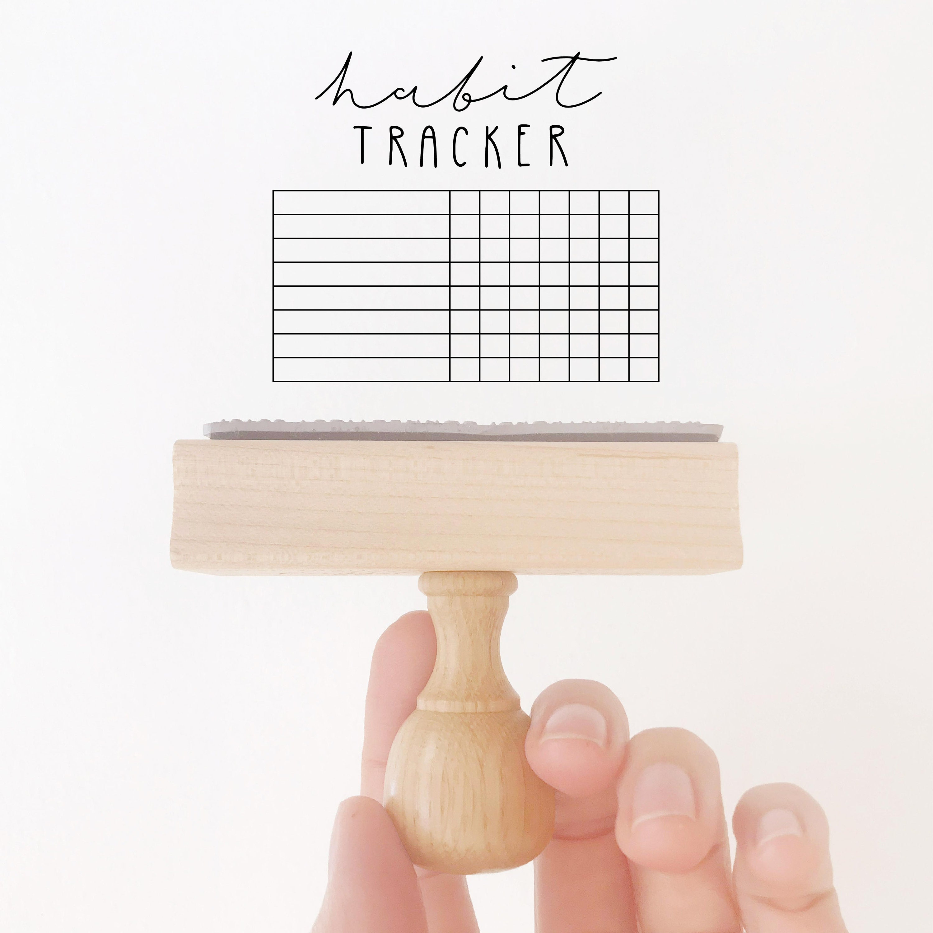 Rubber Stamp - Water Habit Tracker - Planner Stamp — Modern Maker Stamps