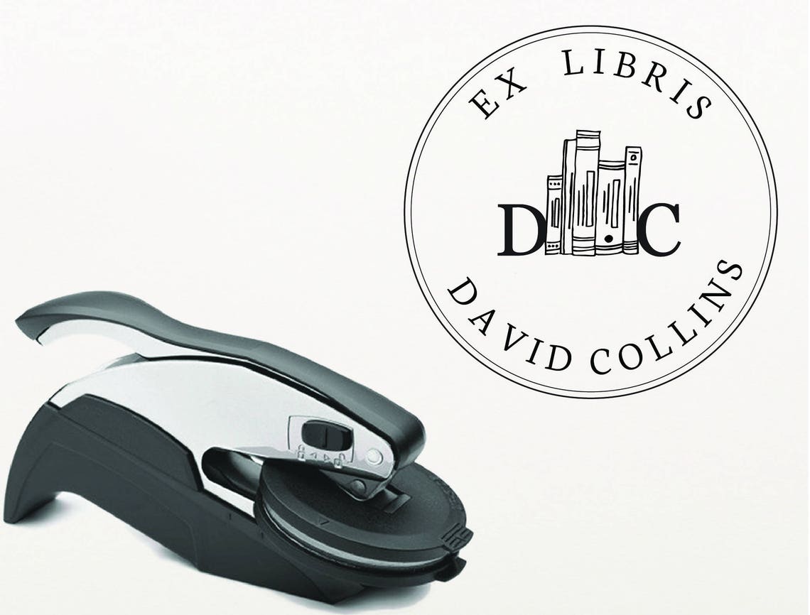 Exlibris Embosser Custom Book Embosser Personalized Etsy