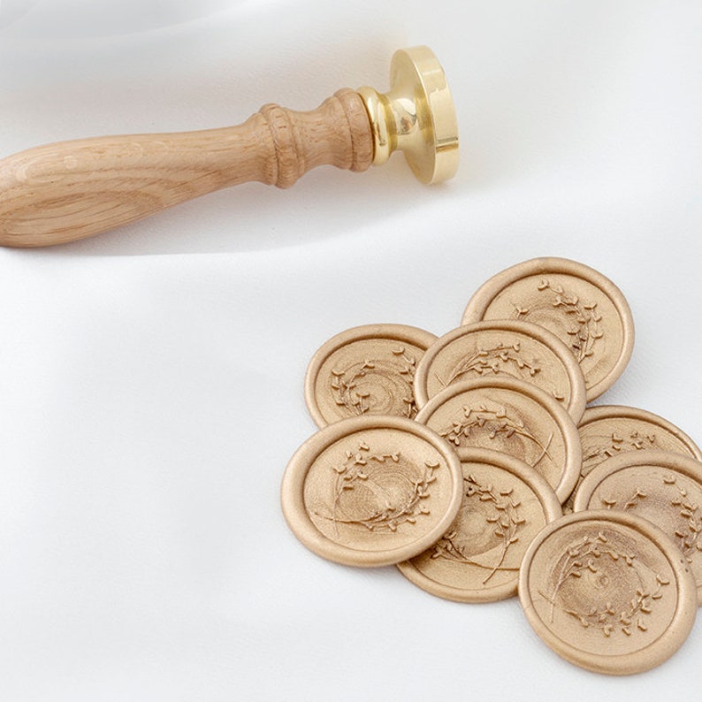 Wreath Wax Seal Stickers Self Adhesive Wax Seals Wedding Wax Etsy