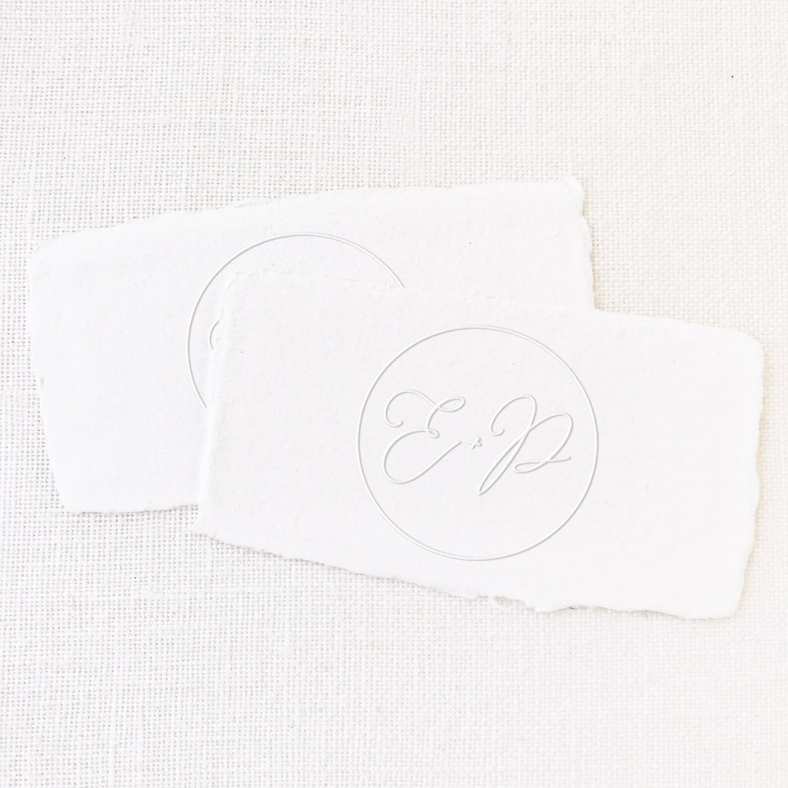 Initial Embossing Stamp Calligraphy Embossing Seal Wedding Etsy