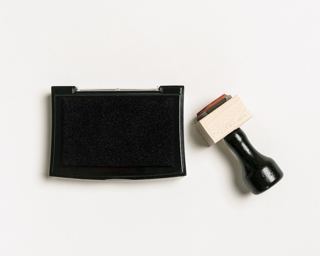 Black Ink Pad, Black Ink Stamp Pad, Nontoxic Ink Pad Stamp, Watersoluble Ink Pad, Stamp Ink