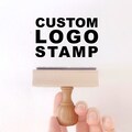 CUSTOM Rubber Stamp, Custom Stamp, Logo Stamp, Personalized Rubber Stamp, Company Stamp, Business Stamp, Business Card Stamp SLOGO100