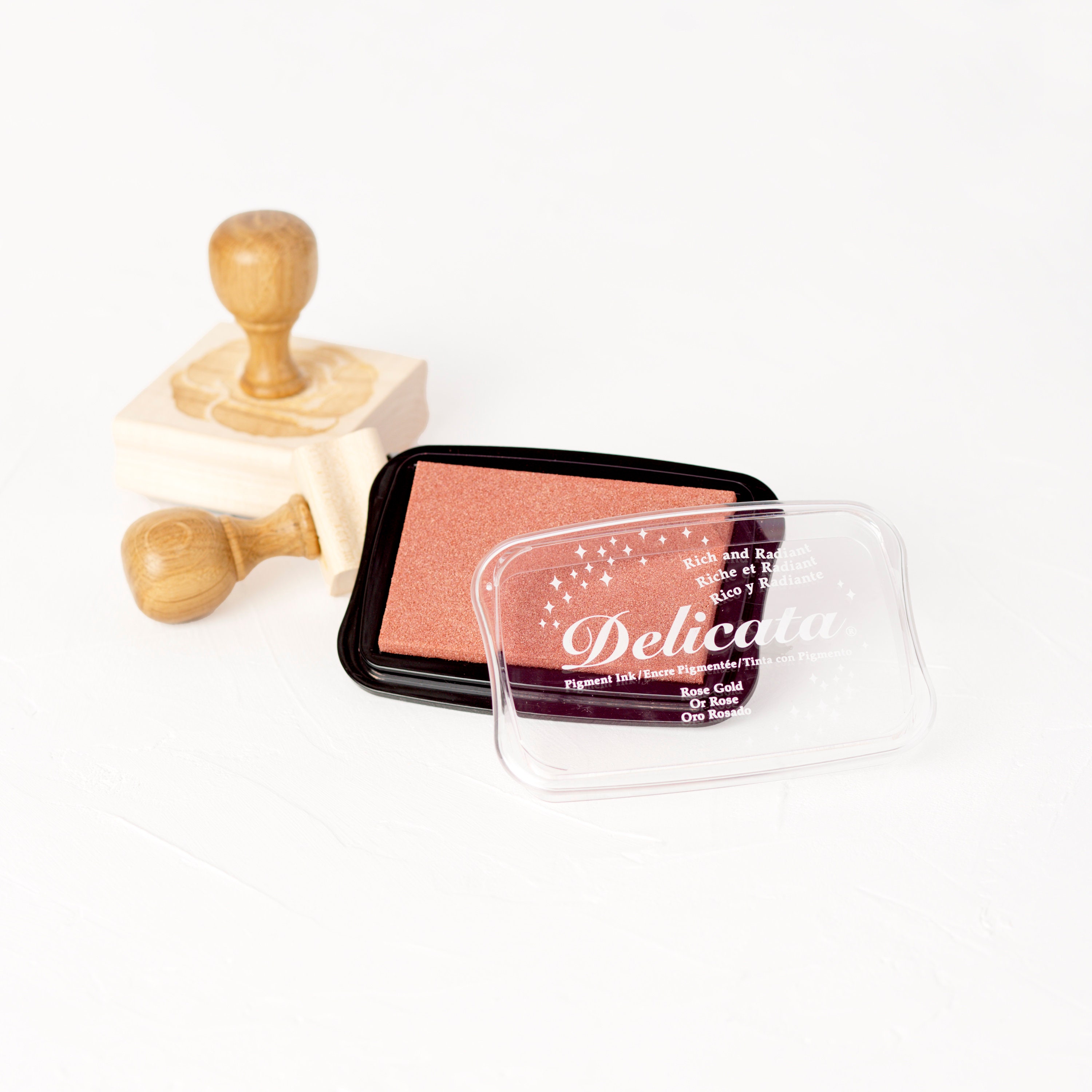 Rose Gold Ink Pad Rose Gold Stamp Pad Metallic Pad Stamp Etsy