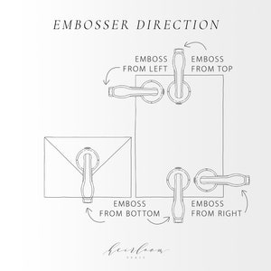 Custom Logo Embosser Stamp, Custom Embossing Stamp, Embossing Seal, Wedding Invitations, Logo Embosser Seal, Custom Logo Seal ELOGO100 image 3