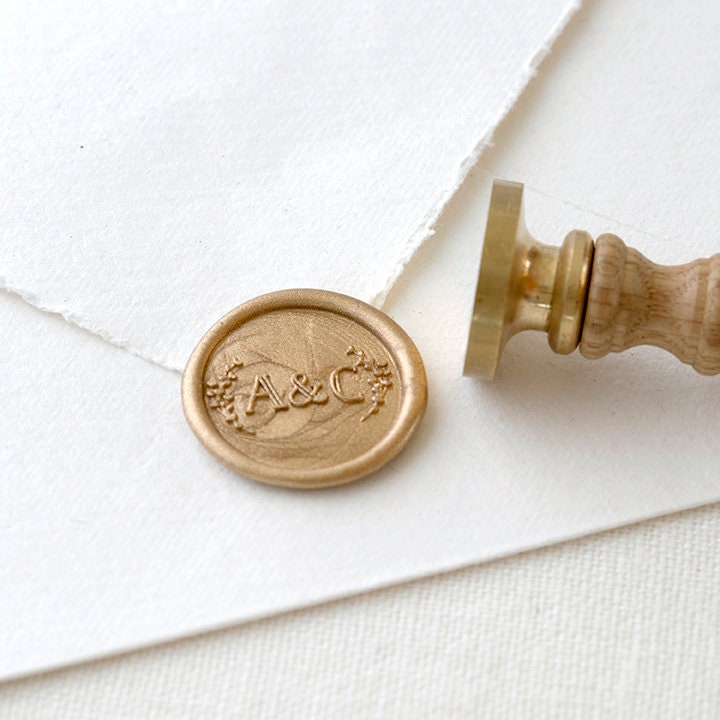  Gpeal Custom Wax Seal Stamp,Custom Logo Wax seal stamp,  Personalized Your Own Design Wax Seal Stamp Wedding Invitation Gift Idea  Letter Card Package Envelope Parcel Sealing Stamp Macaron Cherry Handle 