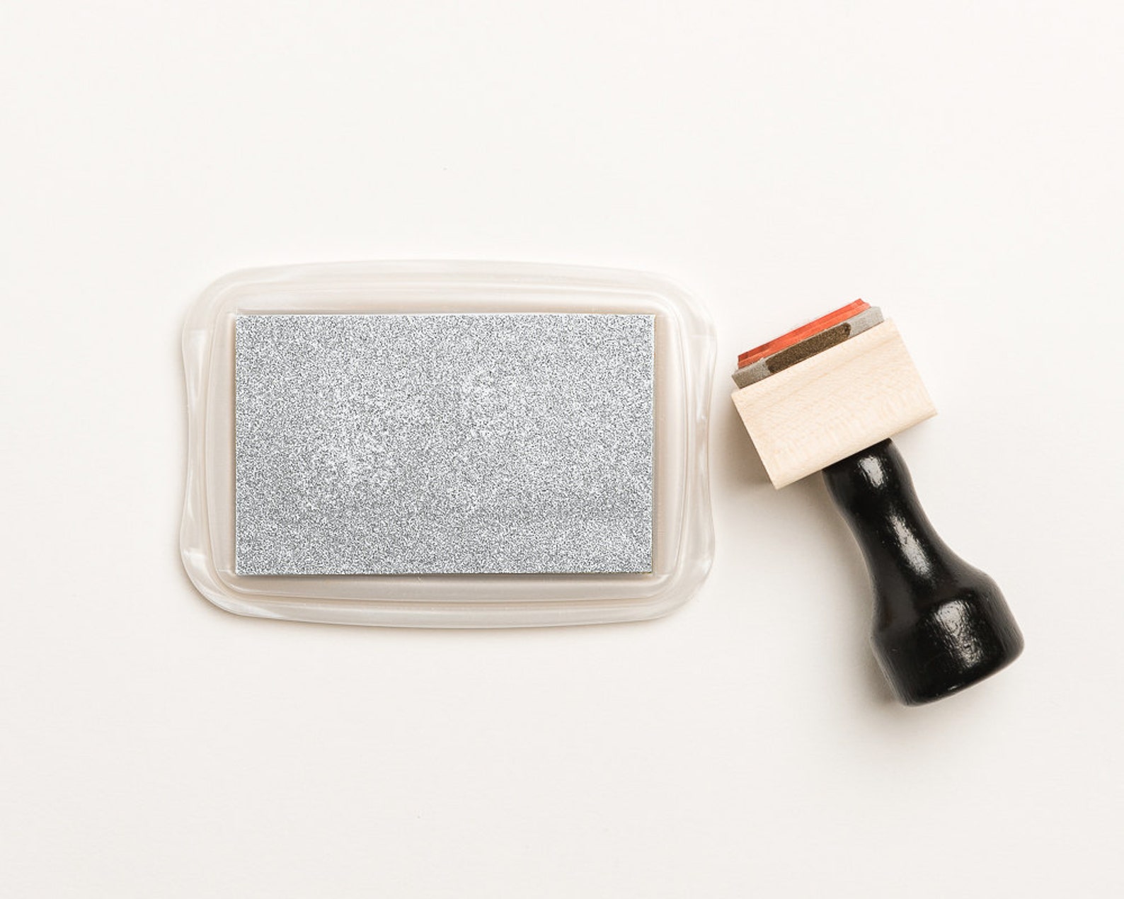 Silver Ink Pad Silver Stamp Pad Metallic Ink Pad Shimmer Etsy