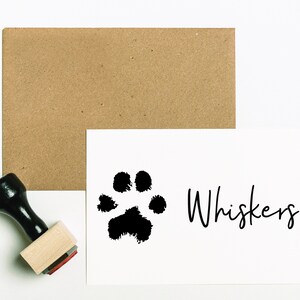 Custom Pet Name Stamp, Gifts for Pet Owners, Custom Pet Stamp, Pet Tag, Pawtograph Stamp, Cat Stamp, Pet Accessories, Paw Stamp SMADE105 image 3