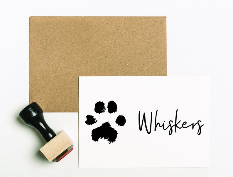 Custom Pet Name Stamp, Gifts for Pet Owners, Custom Pet Stamp, Pet Tag, Pawtograph Stamp, Cat Stamp, Pet Accessories, Paw Stamp SMADE105 image 3