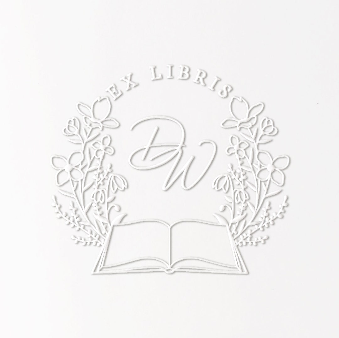 Ex Libris Book Embosser, From the Library Of, Custom Book Embosser