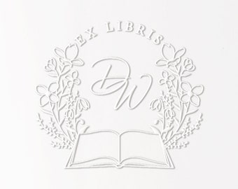 Ex Libris Book Embosser, From The Library Of, Custom Book Embosser, Personalized Seal,This Book Belongs To, Book Lover Gift (EBOOK218)