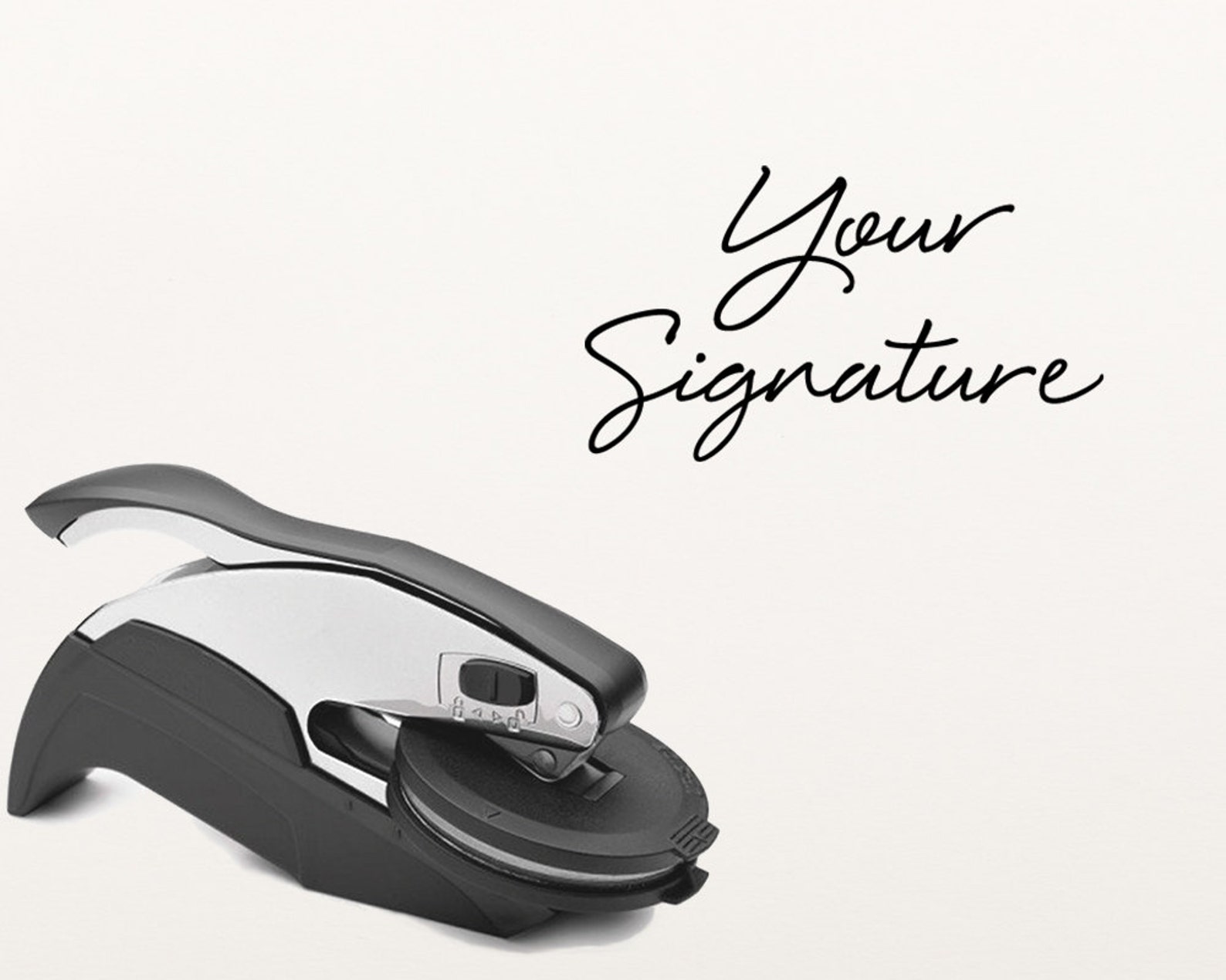 Signature Embosser Stamp Signature Embossing Seal Custom Etsy UK