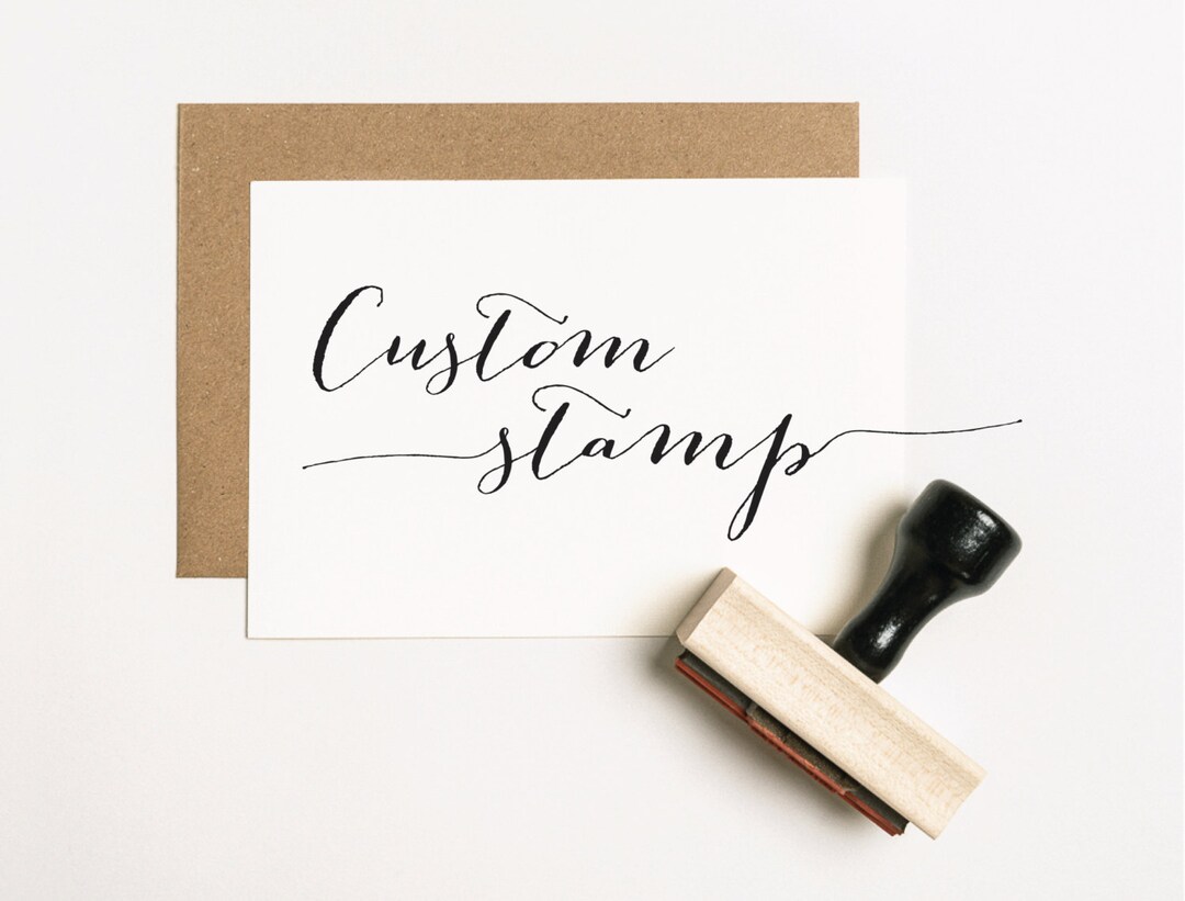 CUSTOM Rubber Stamp, Custom Stamp, Logo Stamp, Personalized Rubber