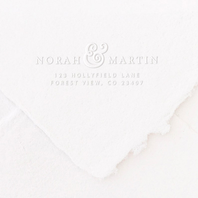 Return Address Embossing Stamp Classic Address Embosser Seal Etsy
