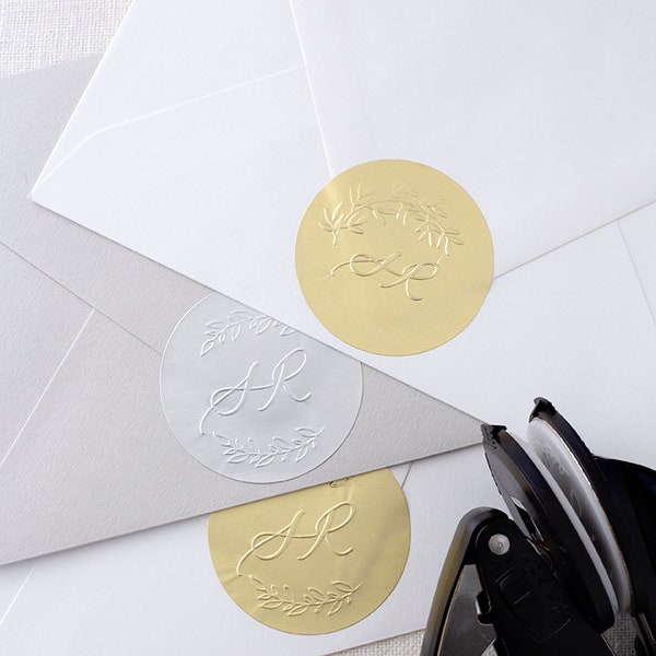 Seal Stickers, Blank Foil Stickers, Foil Seals, Gold Foil Seal Stickers, Certificate Seal, Round Stickers, Metallic Seal Stickers (ESUPP100)