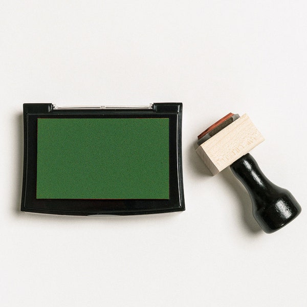 Green Ink Pad, Green Stamp Pad, Dark-Green Ink Pad, Deep-Green Stamp, Water-Soluble Ink Pad, Stamp Ink Pad, Ink Pad, Versacolor (Green)