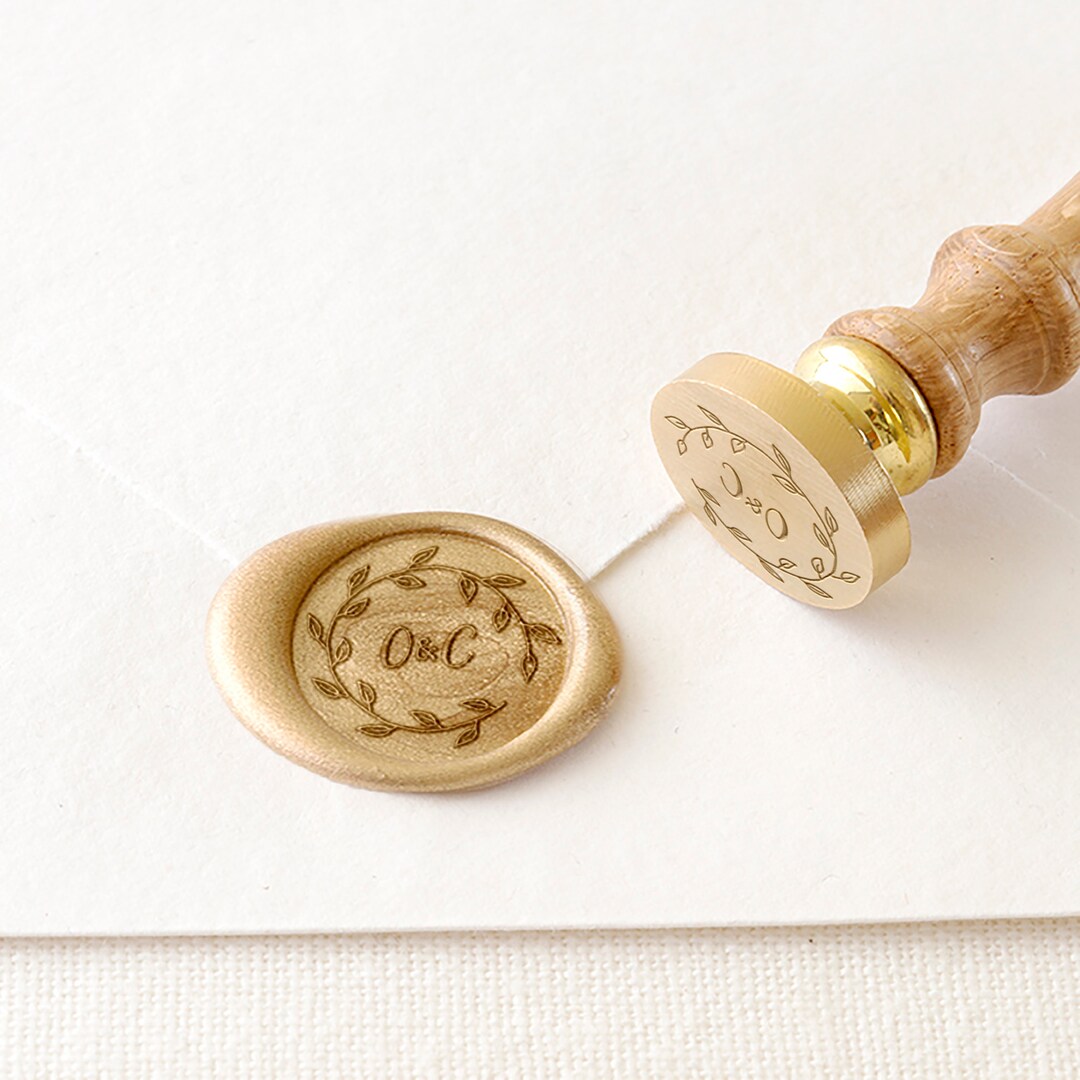 Custom Name Wax Seal Stamp (24 Designs), Personalized Designs for Flowers,  Plants, Animals, and More