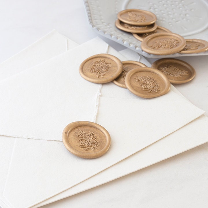 Leaf Wax Seal Stamp, Wax Stamp, Wedding Wax Seal, RSVP Envelope