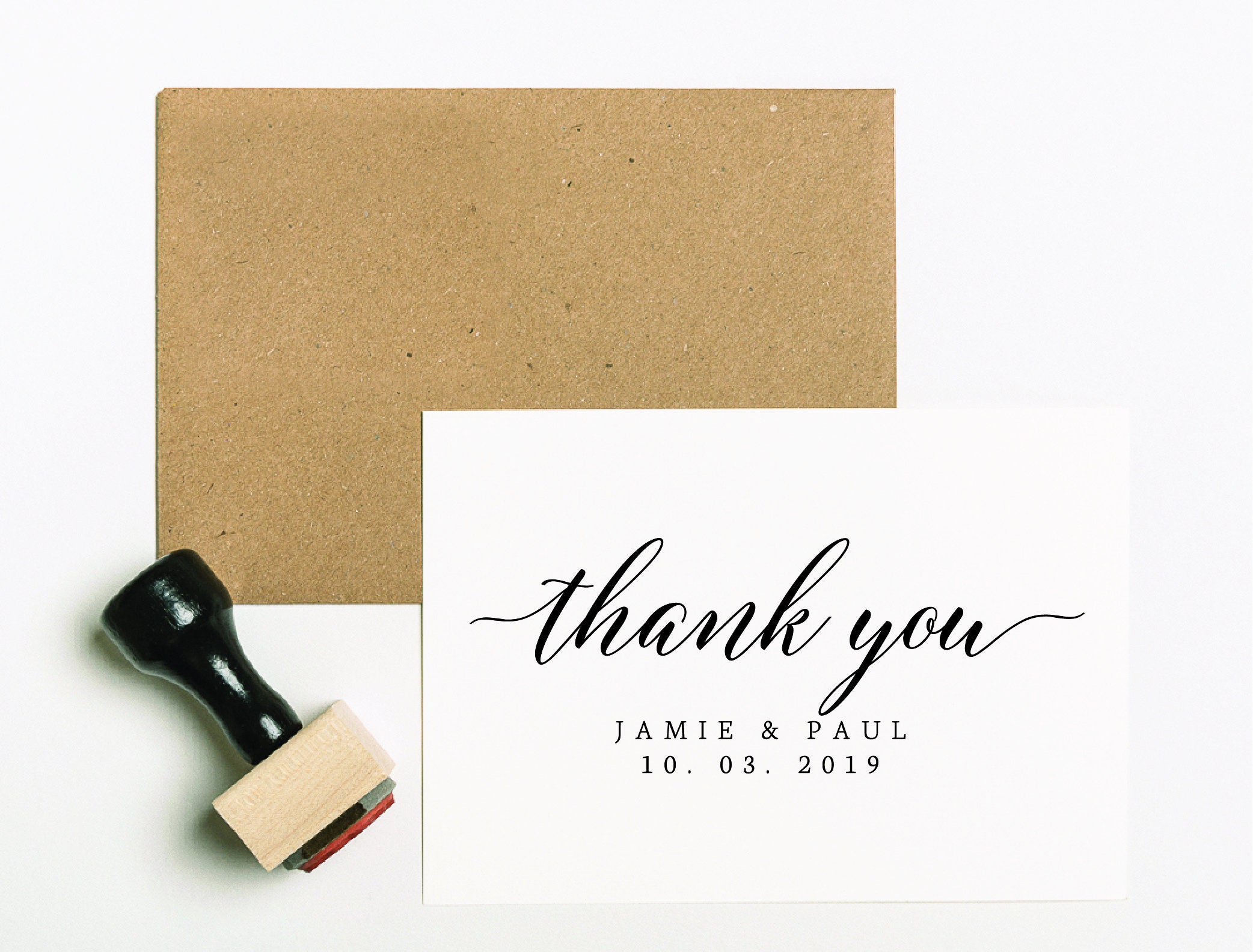 Thank You Favor Stamp Self Inking Thank You Stamp Wedding - Etsy