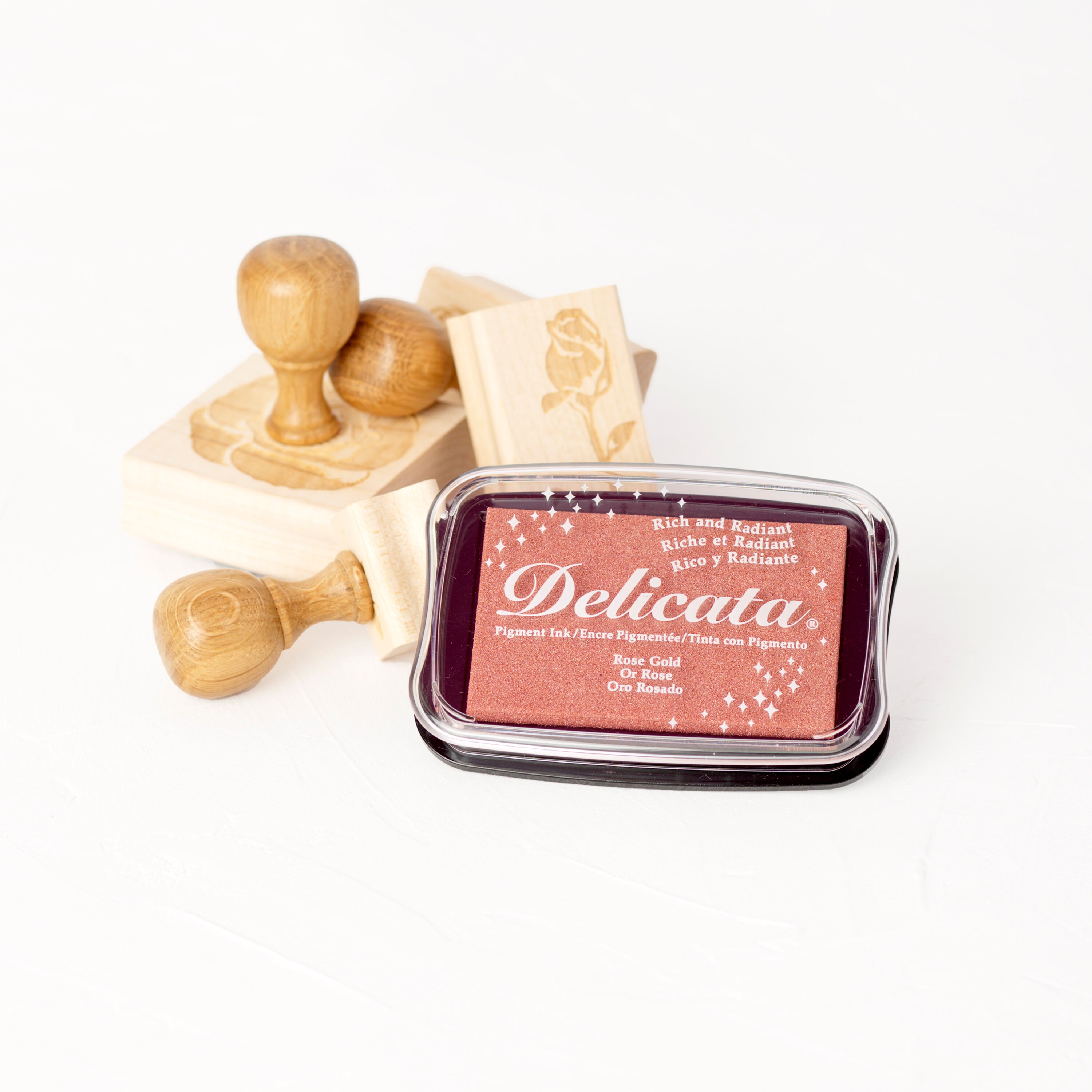 Rose Gold Ink Pad Rose Gold Stamp Pad Metallic Pad Stamp Etsy