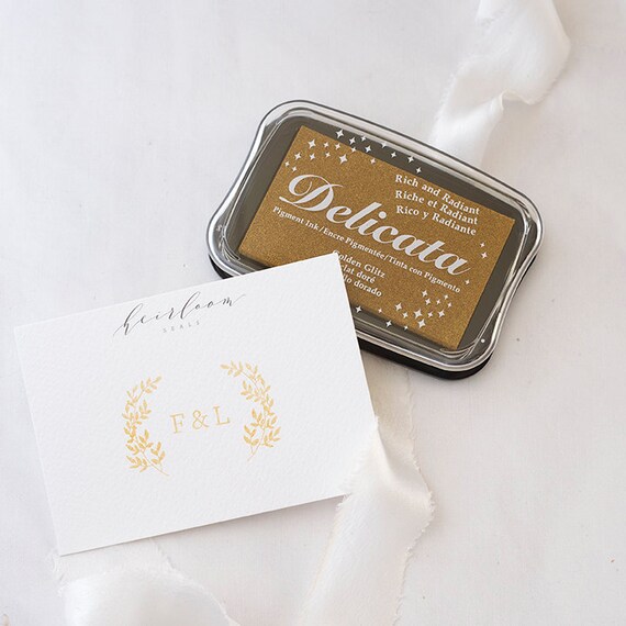 Gold Ink Pad Gold Stamp Pad Metallic Pad Stamp Shimmer Ink Etsy