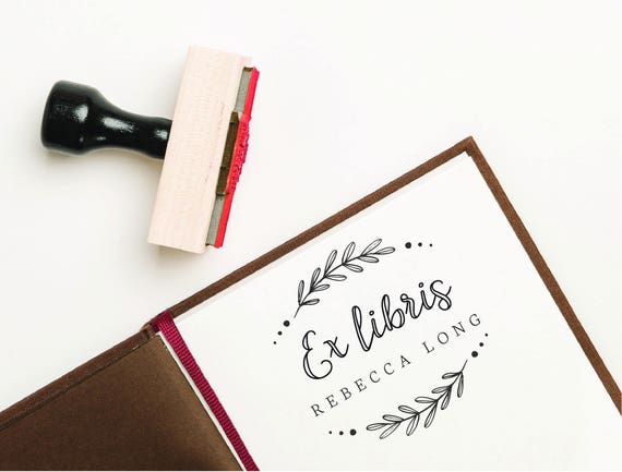 from The Library of | Ex Libris | Mountain Book Stamp | This Book Belongs  to Personalized Library Stamp | Custom Library Stamp | Monogram Rubber