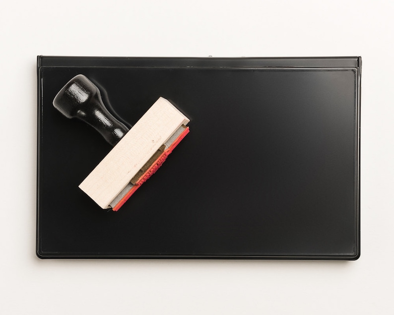 Large Black Ink Pad Large Stamp Pad Ink Pad for Invitations Etsy