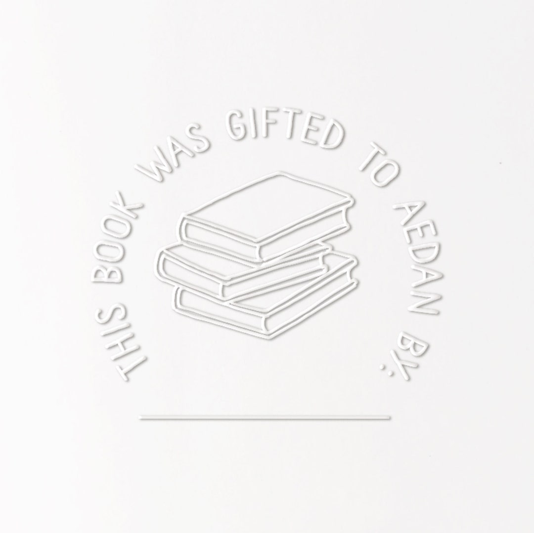 Custom Book Seal, Embossing Stamp, Book Embosser, Personalized Embosser