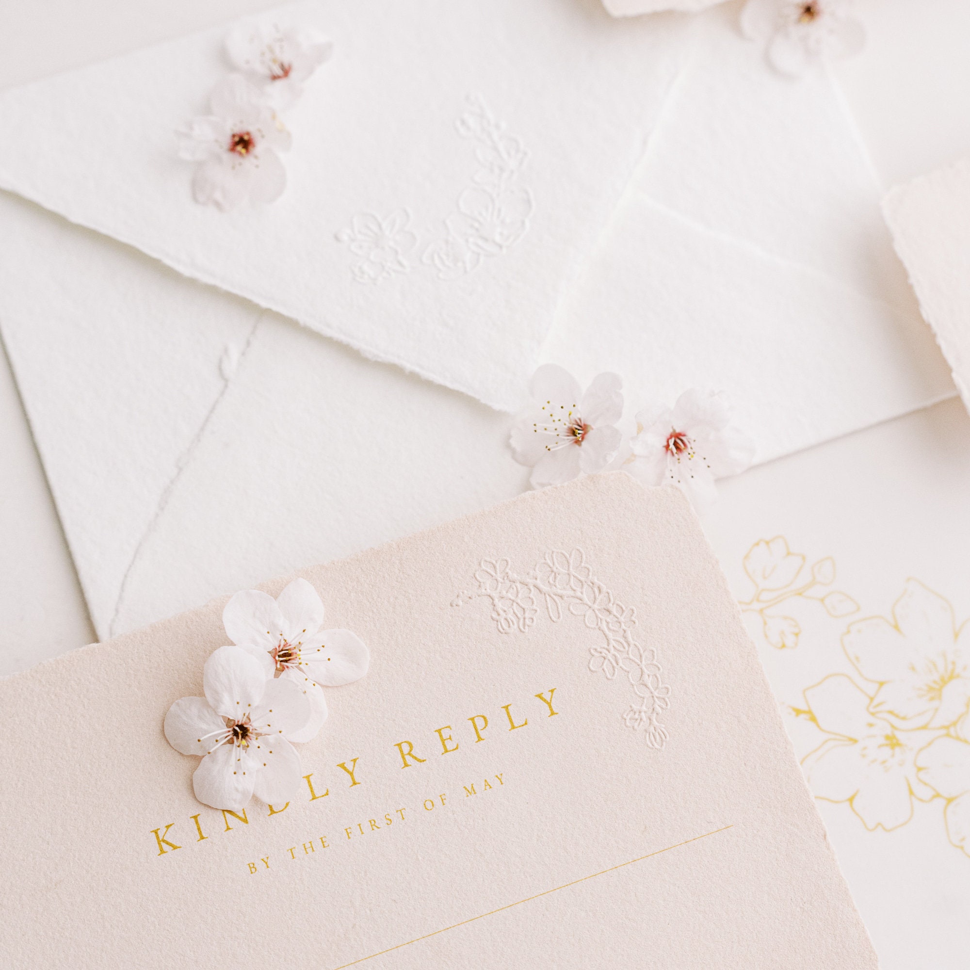 Cherry Blossom Embosser Floral Embosser Stamp Embossing Etsy