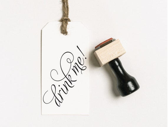 Laurel Cheers Favors Stamp SFAVS218 - S.2 Cheers Stamp Personalized Stamp Drink Stamp Woodland Favor Stamp Beer Favor Rubber Stamp