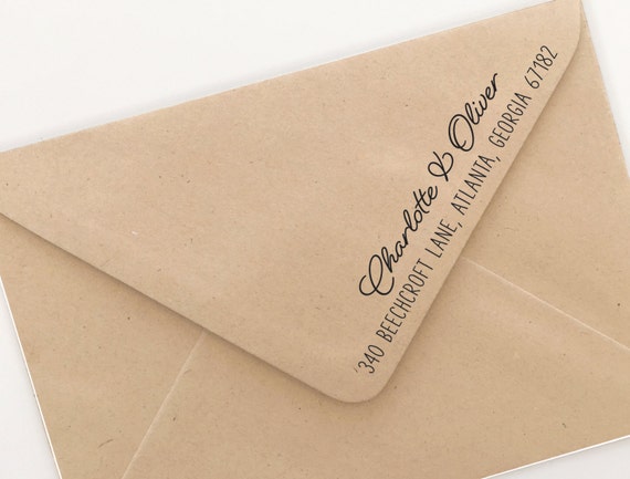 Personalized Custom Handle Mounted Rubber Stamp Returned Address Wedding RE630 Personalized Custom Handle Mounted Rubber Stamp Returned Address Wedding RE630