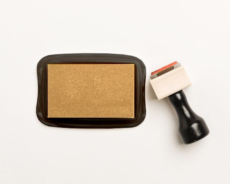 Gold Ink Pad Gold Stamp Pad Metallic Pad Stamp Shimmer Ink Etsy UK