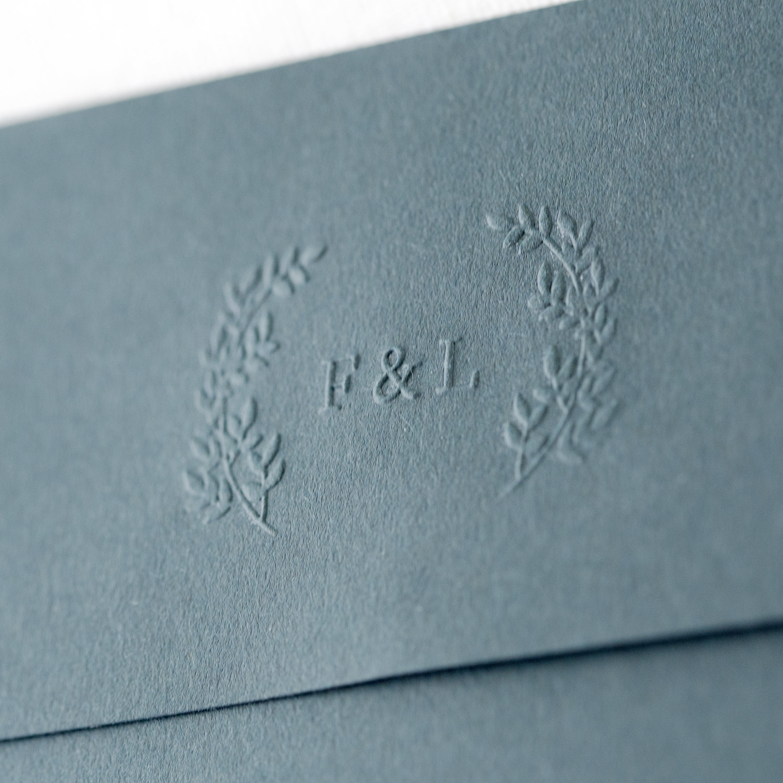 Laurel Embosser Stamp Monogram Embosser Invitation Embosser Etsy