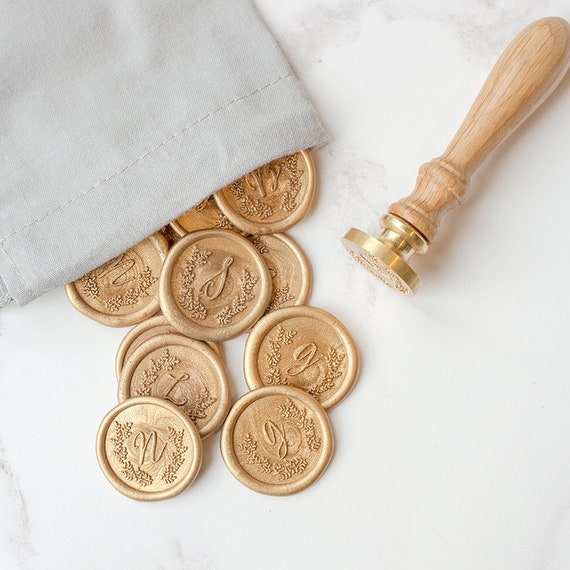 Leaf Wax Seal Stamp, Wax Stamp, Wedding Wax Seal, RSVP Envelope