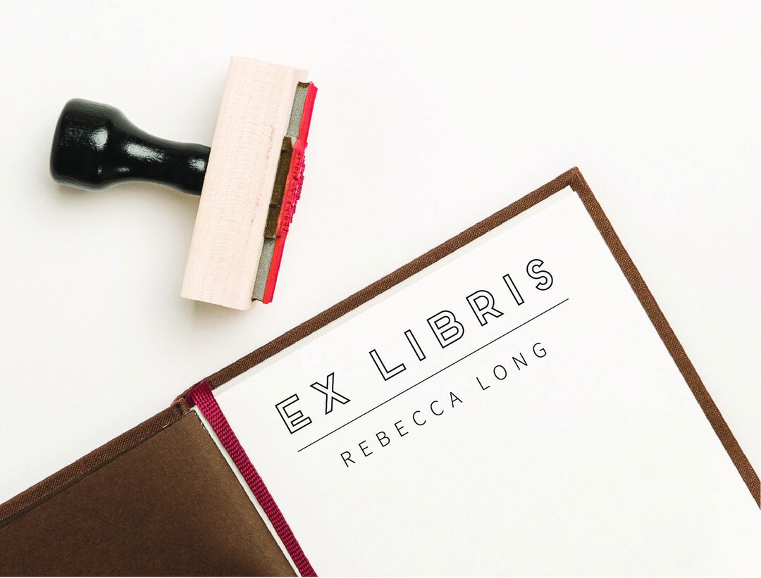 Ex Library Stamp Ex Libris Library Stamp, Family Library Stamp, Bookplate Stamp, Gift ...