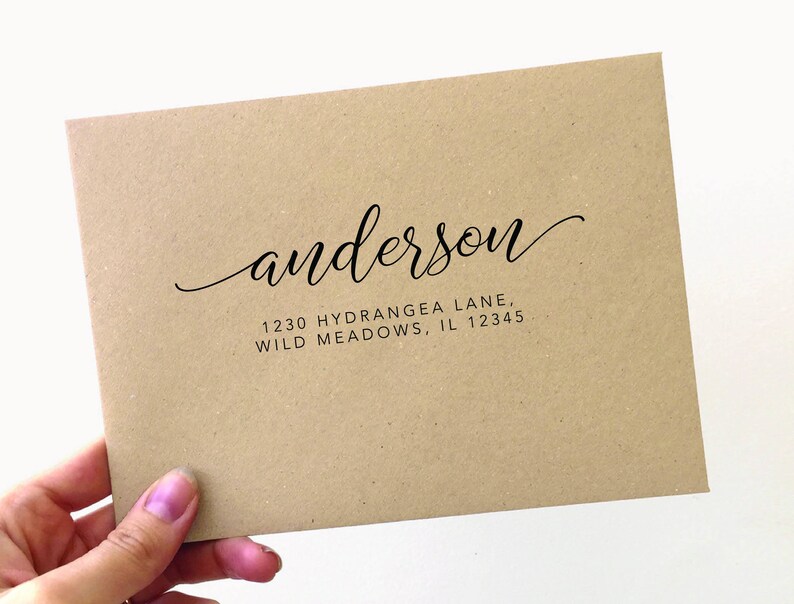 Custom Address Stamp Self Ink Return Address Stamp Etsy