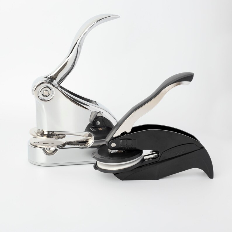 Monogram Embosser Stamp Initials Embossing Seal Personalized Etsy