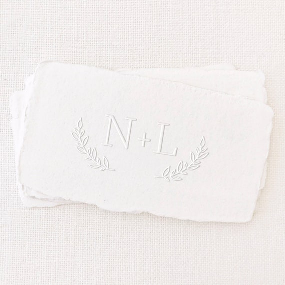 custom embosser logo stamp personalized wedding