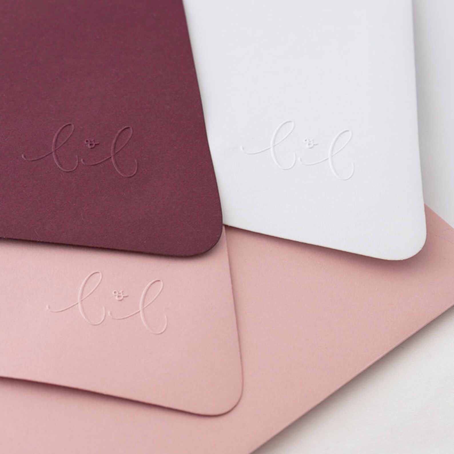Custom Initials Embosser Wedding Embosser Embossing Stamp Etsy