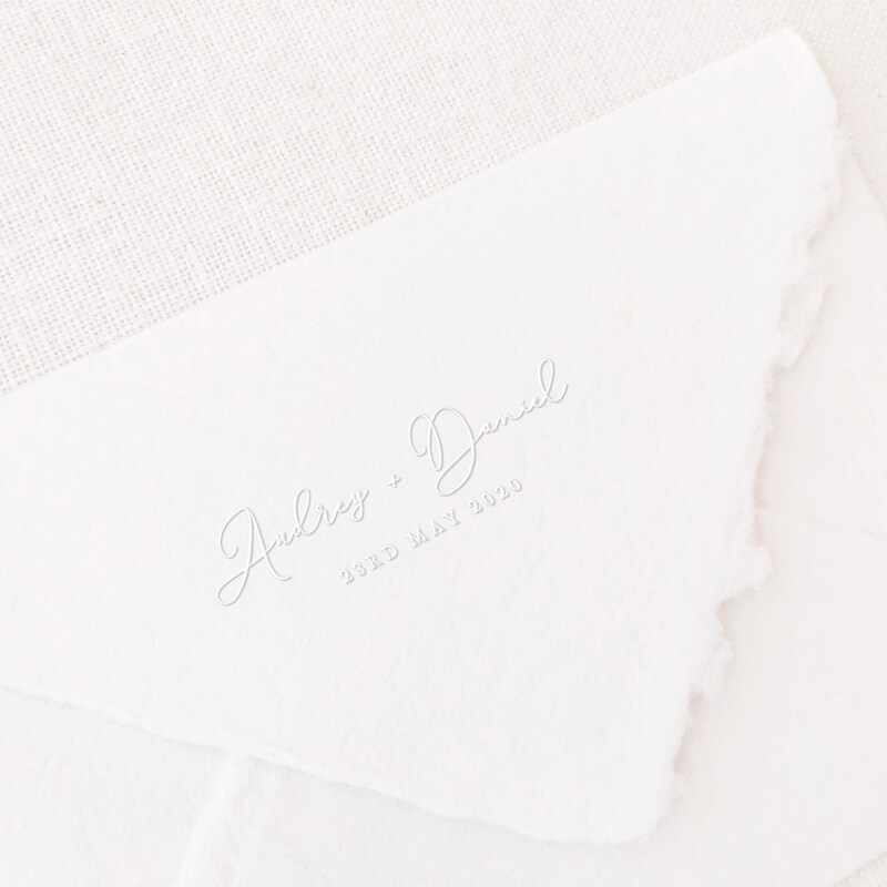 Embossed Monogram - Etsy