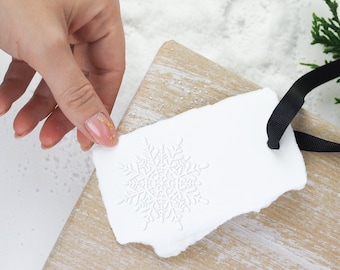 Snowflake Embosser, Winter Wedding, DIY Gift Wrap, Christmas Card Seal, Gifts for Her, Gift Wrapping, Holiday Seal BELIEVE (EXMAS121)