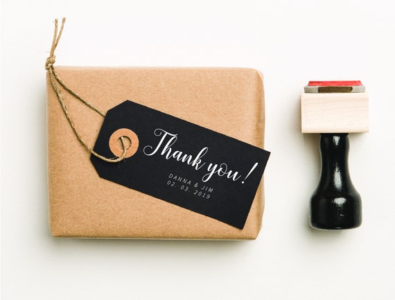 Thank You Favor Stamp Self Inking Thank You Stamp Business | Etsy