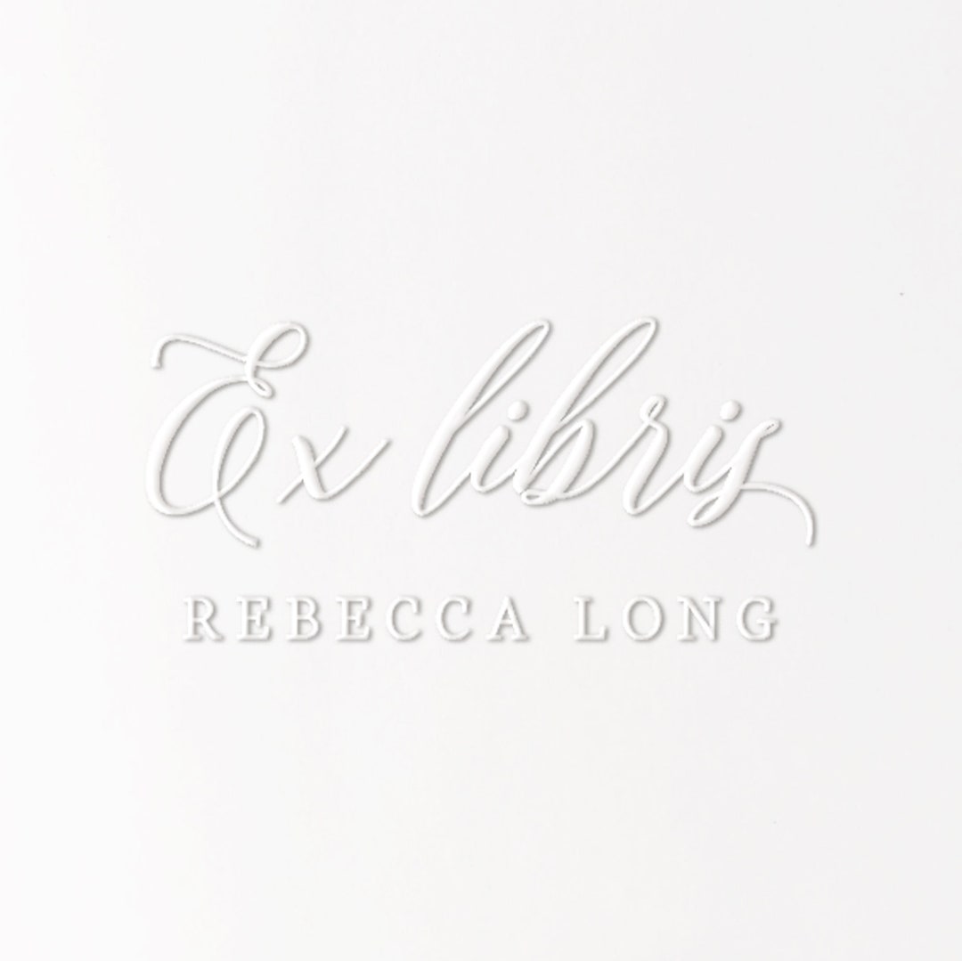 Ex Libris Embosser, Personalized Book Embosser, Custom Book Embosser