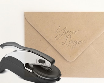 Custom Logo Embosser Stamp, Custom Embossing Stamp, Embossing Seal, Wedding Invitations, Logo Embosser Seal, Custom Logo Seal (ELOGO100)