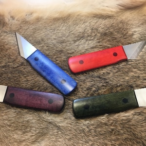 Handgemachte Kiridashi Holzarbeit/Leder/Allzweck-Gebrauchsmesser farbige Griffwaagen