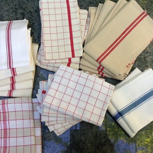 old tea towel to embroider in cross stitch