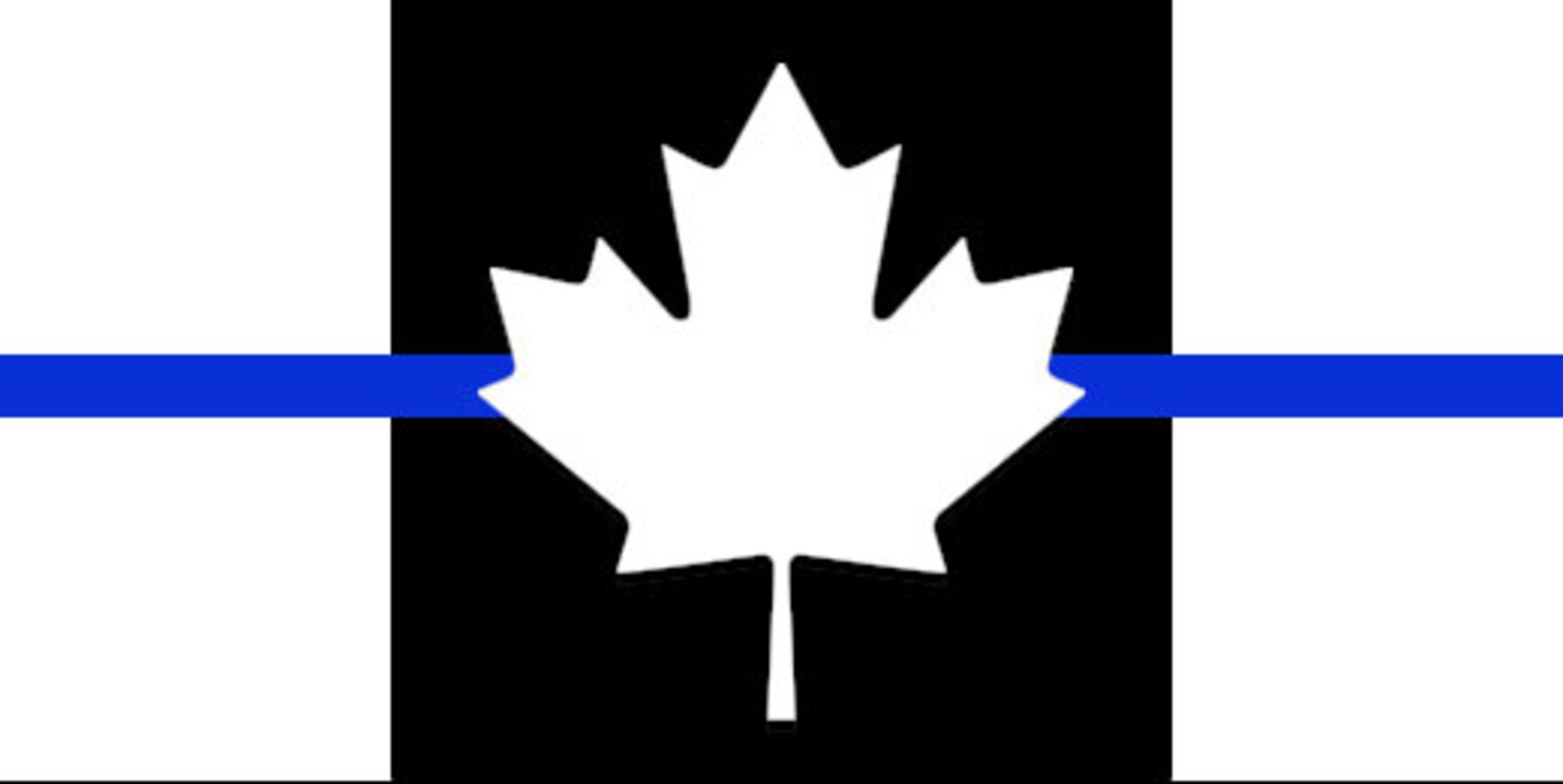 Canada Flag Thin Blue Line Vinyl Decal Back The Blue Etsy